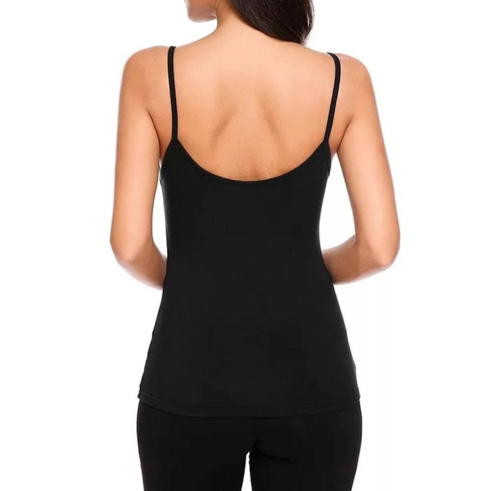 Strappy Lattice Tank in Black - Picture 2 of 3